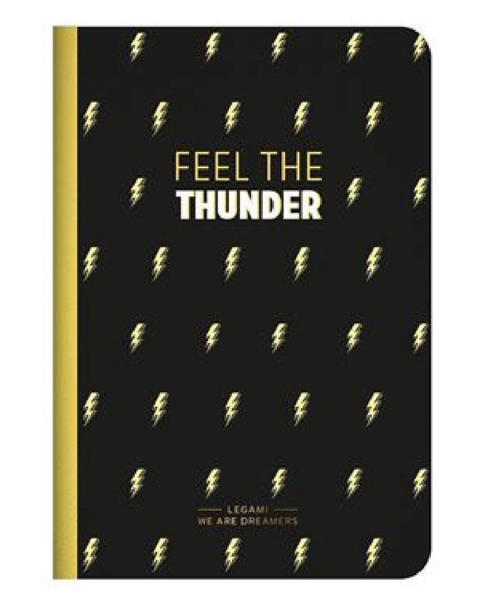 Legami Notitieboek A5+ - Feel The Thunder Gelinieerd