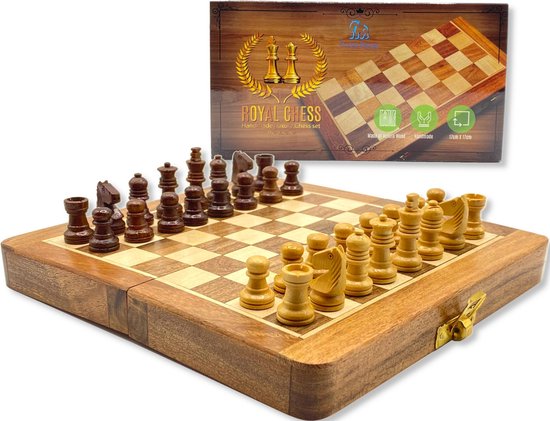 Arthur Conan Doyle alleen Autonoom Royal Chess® Schaakspel – Reiseditie – Reisspel – Schaakbord – Luxe  Schaakset –... | bol.com
