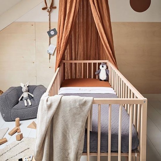 Jollein Baby Deken Ledikant 100x150cm - Basic Knit - Nougat