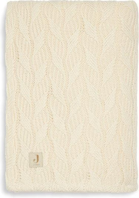 Jollein Baby Deken Wieg 75x100cm Spring Knit - Ivory/Coral Fleece
