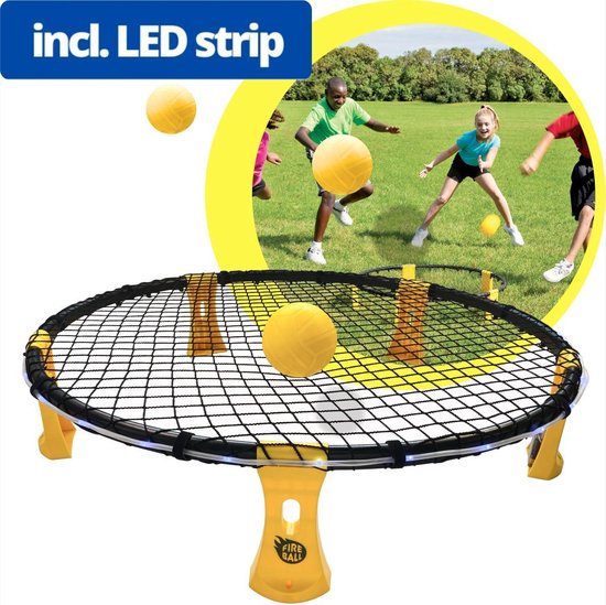 Duidelijk maken Kinderpaleis Minder Fireball Roundnet - Met LED-Verlichting - Roundball - Buitenspeelgoed -  Buitenspel -... | bol.com