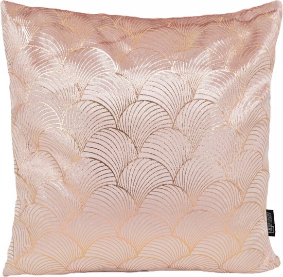 Velvet Glossy Zena Roze Kussenhoes | 45 x 45 cm | Velvet/Polyester