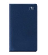 Castelli D55 planmaster agenda 2022 - zeer dun en heel klein A6 formaat agenda - PVC Seta - blauw