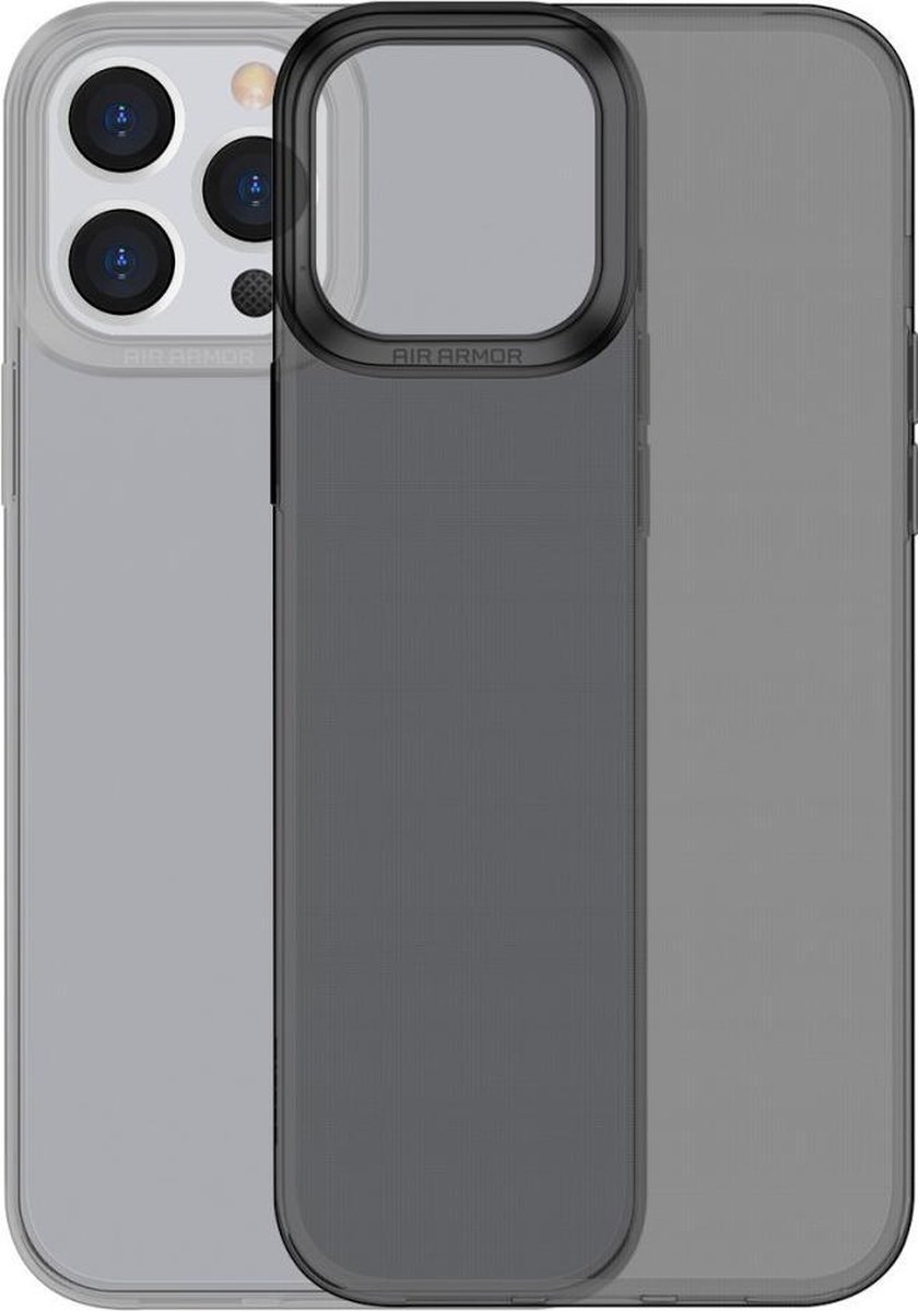 BASEUS Simple Soft TPU Back Cover - iPhone 13 Pro Max Hoesje - Zwart