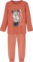 Name it Meisjes 2-delige Pyjamaset Minnie Mouse Etruscan Red - 110