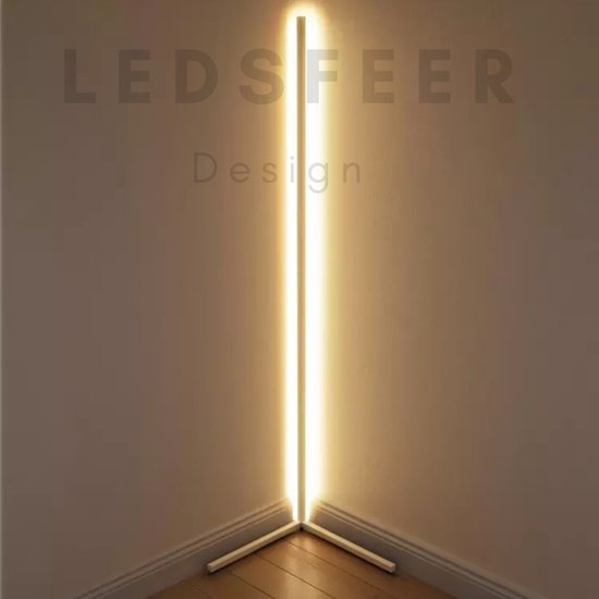 LedSfeer™ Moderne led vloerlamp met afstandsbediening - dimbaar - verticale lamp met... bol.com