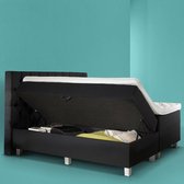 Boxspring met Opbergruimte 180x200 - iComfort - Complete set - Gratis Montage - Antraciet