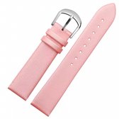 Horlogebandje- roze- leer- 12 mm-Charme Bijoux