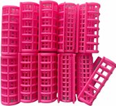 Haarkrullers -Rollers - Roze - Ø 24 mm x 70 mm - Set 10 Stuks