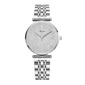 MEIBIN Horloge - Zilverkleurig (kleur kast) - Zilverkleurig bandje - 30 mm