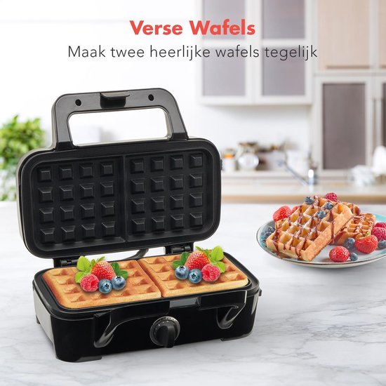 KitchenBrothers 3-in-1 Contactgrill - Wafelijzer - Tosti Apparaat - BPA-vrij - 1200W - Verwisselbare Platen - RVS