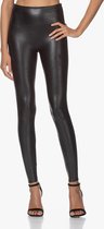 Comfortabele Dames Leren Legging | Kunstleer Legging | Zwart - Maat 46 (XXL)