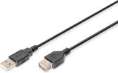 USB Extension Cable Digitus AK-300200-018-S Black 1,8 m