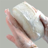 Éponge de douche naturelle en Katoen et luffa de Luxe - Gommage - Massage - 100% durable - Éponge de bain - Eco