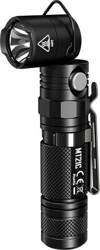 Lampe Nitecore MT21C 1000 Lumens tête orientable de 0 à 90° – NITECORE -FRANCE