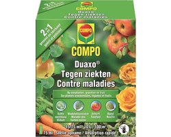 COMPO Duaxo Ziekten - tegen ziektes op sierplanten - snelle absorptie - geneest en voorkomt - doosje 75 ml