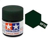 Tamiya XF-70 Dark Green - Matt - Acryl - 23ml Verf potje