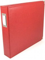 We R Memory Keepers faux leather album 12x12" real red - 1 stuk