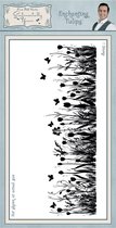 Sentimentally Yours Cling stamp - Tulpen in veld - 19,5 x 7cm
