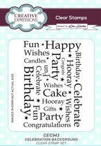 Stempel - Creative Expressions - Celebration background - A6 - Clear stamp