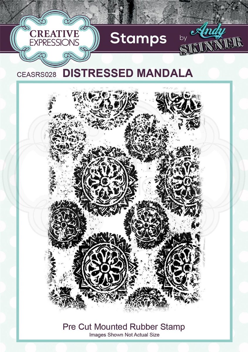 Creative Expressions Cling stamp - Mandala patroon - 11,2 x 3,2cm