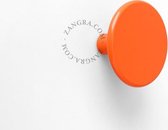 Zangra gelakte messing haak - oranje