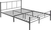 ML-Design metalen bed antraciet, 160x200 cm, gemaakt van stalen frame met poedercoating