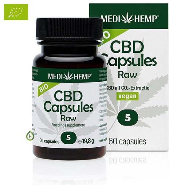 CBD Olie Capsules (5%) Bio 60 capsules – Medihemp