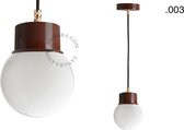 Zangra gelakte hanglamp - bruin