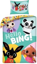 Bing Bunny BABY Dekbedovertrek Hello Bing! - 100 x 135 cm - Katoen