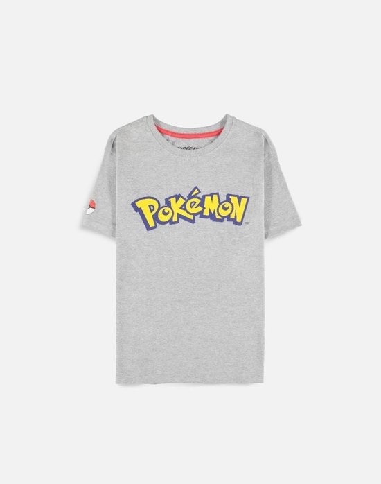 Pokémon - Logo Core Dames T-shirt - 2XL - Grijs