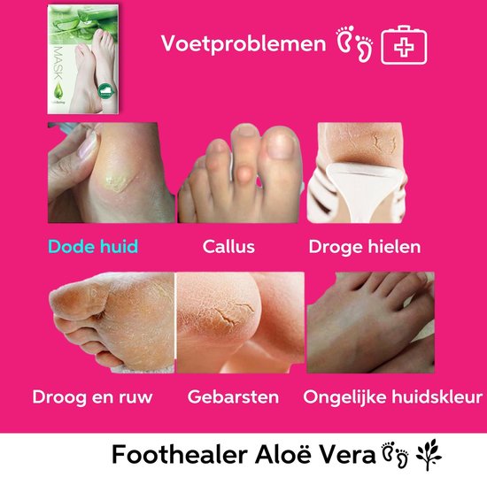 Vivefly Healthcare's FootHealer (Aloë Vera) - Double Pack Pedicure Sokken  -... | bol.com