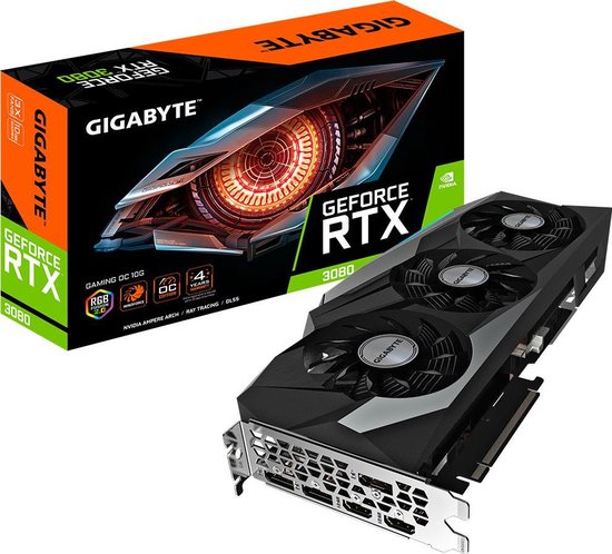 Gigabyte GeForce RTX 3080 GAMING OC 10G (rév. 2.0) Carte vidéo NVIDIA GB  GDDR6X LHR | bol.com