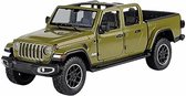 2021 Jeep Gladiator Overland (Groen) (22 cm) 1/27 Motor Max - Modelauto - Schaalmodel - Model auto - Miniatuurautos - Miniatuur auto