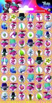 Funny Products Stickers Trolls 20 X 10 Cm Papier Paars 60 Stuks