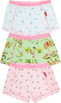 Claesen's Meisjes 3- pack Boxershort- Multicolor Bloemen Print- Maat 116-122