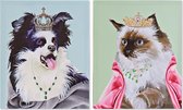 Schilderij DKD Home Decor dieren Modern 40 x 1.8 x 50 cm (2 pcs)