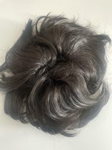 Mega Hair Bun extra dik haarstuk Messy Bun crunchie knot 90gram dark grey