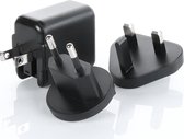 Griffin PowerBlock Adapter oplader USB-C PD 30W Fast Charger met EU & UK Plugs - 30W Zwart