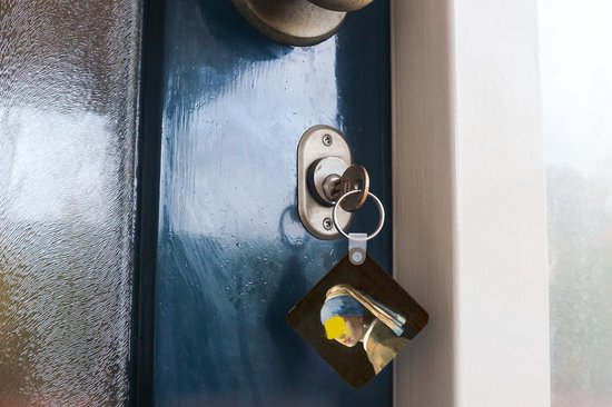 Porte-clés - Boucle d'oreille fille à la perle - Vermeer - Art - Plastique