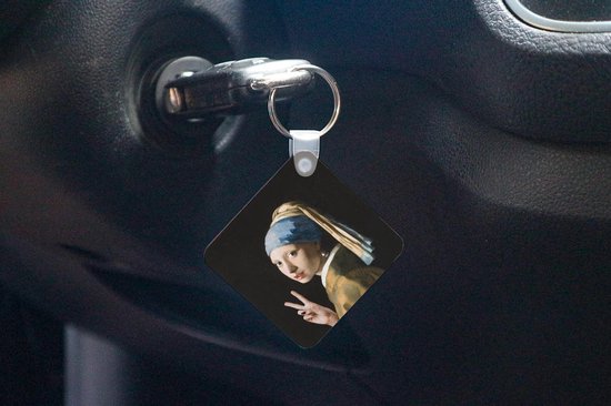 Porte-clés - Boucle d'oreille La Fille à la perle - Vermeer - Art - Plastique