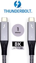 Thunderbolt 3 Kabel - USB-C naar USB-C - 100W - 40Gbps- Gecertificeerd - 1 Meter