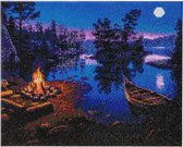 Diamond Painting Crystal Art Kit ® Moonlight Bay 40x50cm, Full Painting