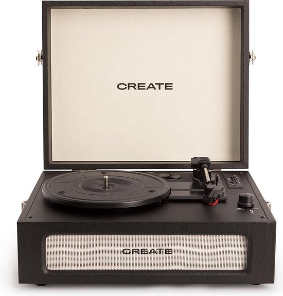 CREATE - RECORD PLAYER COMPACT - Platine vinyle rétro - Enregistreur/lecteur...  | bol.com