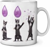 Kitten +ballonen  Koffie-thee mok