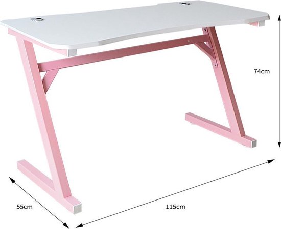 Bureau roze meisje - kinderbureau - computertafel | bol.com