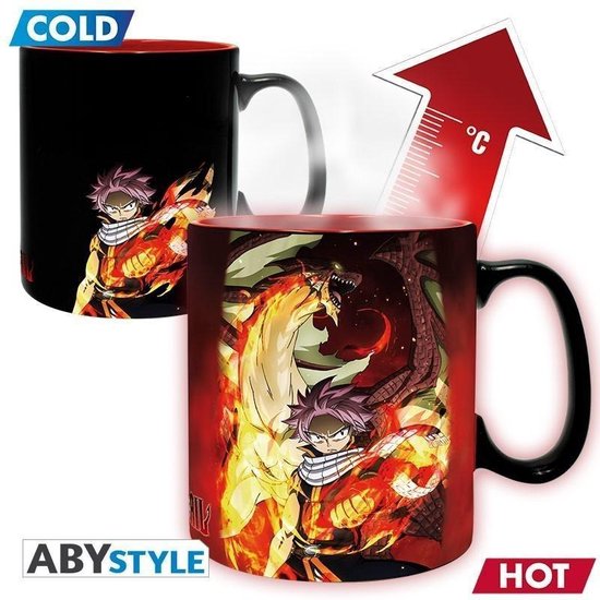 Foto: Fairy tail natsu lucy mug heat change 460ml