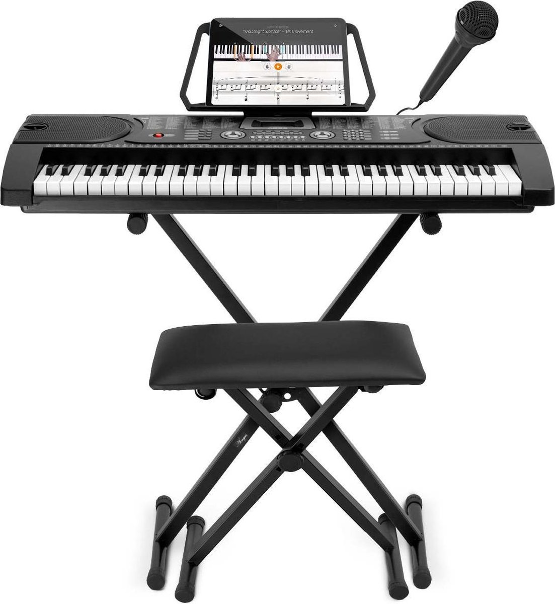 electonic piano musique jouet avec bureau et organe de chaise avec  microphone pour fille