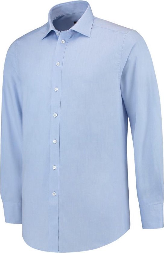 Tricorp 705006 Chemise Stretch - Blauw (Longueur de manche 5) - 40