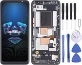 OLED-materiaal LCD-scherm en Digitizer Volledige montage met frame voor Asus ROG Phone 5 ZS673KS (zwart)